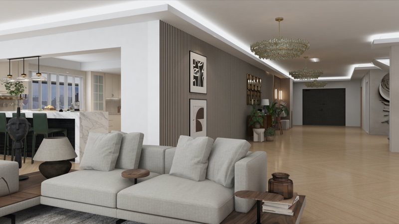 Modern coastal living interior design for Watamu Beach House